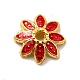 Многолепестковые колпачки из эмали из сплава FIND-G029-02G-05-1