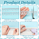 Металлические ленты из полиэстера DIY-WH0542-01B-02-4