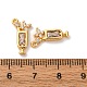 Латунные микро проложить кубического циркония подвески KK-K382-28G-03-3