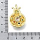 Латунные подвески из микро-паве KK-V010-15G-3