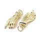 Латунные микро проложить кубического циркония подвески KK-L209-077G-02-2