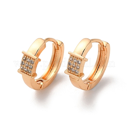 Серьги-кольца из латуни со стразами EJEW-K256-55KCG-1