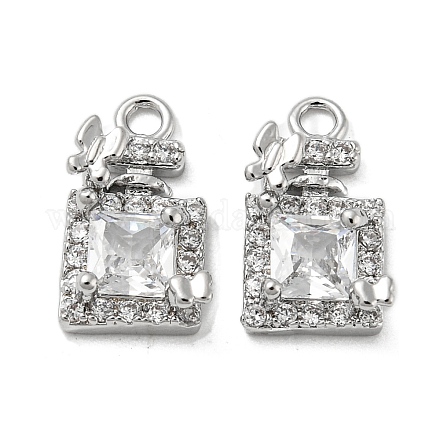 Латунные микро проложить кубического циркония подвески KK-H460-11P-1