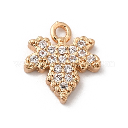 Латунные микро проложить кубического циркония подвески KK-C062-046G-02-1