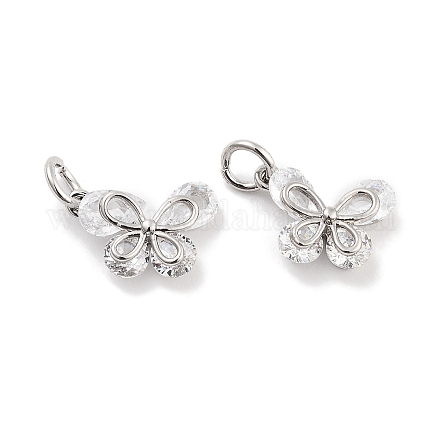 Латунные микро проложить кубического циркония подвески KK-P271-03P-A-1