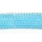 Imitate Austrian Crystal Frosted Glass Beads Strands, Grade AA, Faceted, Bicone, Sky Blue, 4x4mm, Hole: 1mm, about 80~85pcs/strand, 30~32cm
