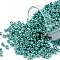 TOHO Round Seed Beads, Japanese Seed Beads, (PF569) PermaFinish Turquoise Metallic, 8/0, 3mm, Hole: 1mm, about 222pcs/10g