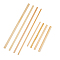 SUPERFINDINGS 8 Sizes 18PCS Wooden Half Dowel Rods Unfinished Wood Rod Craft Semi-Circle Stick Dowel Rod Hardwood Sticks for Crafts and DIY Making