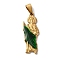 PVD Vacuum Plating 304 Stainless Steel Enamel Pendants, Saint Jude Charms, Religion, Golden, 33.5x12.5x2.5mm, Hole: 8x4mm