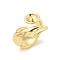 Brass Open Cuff Ring Settings, for Half-drilled Beads, Golden, 5~15.5mm, Inner Diameter: 16mm