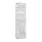 Rectangle Laser Plastic Yin-yang Zip Lock Gift Bags, Self Sealing Reclosable Package Pouches for Pen Keychain Watch Storage, White, Moon, 21.7x6.5x0.02cm, Unilateral Thickness: 2.7 Mil(0.07mm)