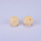 Hexagonal Silicone Focal Beads, Moccasin, 23x17.5x23mm, Hole: 2.5mm