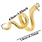304 Stainless Steel Snake Pattern Cuff Ring Unisex Simple