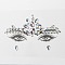 Acrylic Face Gems Stickers, Self Adhesive Temporary Tattoo, with Teardrop & Half Round & Horse Eye Rhinestones, Colorful, 0.3~1.4x0.3~1x0.15~0.3cm