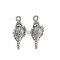 Ocean Theme 304 Stainless Steel Pendants, Anti-Tarnish, Conch, 20.5x9x6mm, Hole: 1.5mm