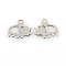 Tarnish Resistant 201 Stainless Steel Animal Charms, Elephant Pendants, Stainless Steel Color, 9x11x1mm, Hole: 1mm