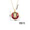 Vintage Sparkling Rhinestone Virgin Mary Pendant Necklaces, Brass Cable Chain Necklaces for Women, Golden, 15.75 inch(400mm)