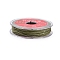 2-Ply Round Waxed Cotton Thread Cords, Import From Japan, Dark Khaki, 0.5mm, about 21.87 Yards(20m)/Roll