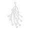 Non-Tarnish 201 Stainless Steel Pendants, Laser Cut, Grass, Stainless Steel Color, 36x20x1mm, Hole: 1.6mm