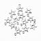 Tarnish Resistant 304 Stainless Steel Charms, Star, Stainless Steel Color, 8.5x7x0.8mm, Hole: 1.2mm