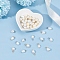 40Pcs 2 Colors Natural Cultured Freshwater Pearl Charms, with 304 Stainless Steel Jump Rings, Polished Rice, Stainless Steel Color, 13.5~15x7~7.5x5~6mm, Hole: 3.6mm, 20pcs/color