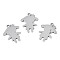Non-Tarnish 201 Stainless Steel Pendants, Laser Cut, Girl Silhouette Charm, Stainless Steel Color, 17x13.5x1mm, Hole: 1.4mm