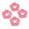 Imitation Jelly Acrylic Beads, Flower, Salmon, 25.5x26x5mm, Hole: 1.6mm, about 240pcs/500g