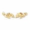 Rack Plating Brass Micro Pave Cubic Zirconia Bird Pendants, Peacock Charm, with Jump Ring, Real 18K Gold Plated, 26x12x3.5mm, Hole: 3.6mm
