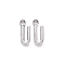 Tibetan Style Alloy Pendants, Cadmium Free & Lead Free, Letter U, U: 16x7x2mm, Hole: 2mm, about 1430pcs/1000g