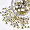 Glass Flat Back Rhinestone Cabochons, Back Plated, Faceted Half Round, Jonquil, SS20, 4.6~4.8x2mm, about 1440pcs/bag
