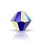 Preciosa® Crystal Beads, Czech Crystal, Bicone(451 69 302 Rondelle), 30240 20000 Cobalt Blue AB 2x, 5mm, Hole: 1mm