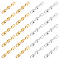 PH PandaHall 14K Gold Plated Brass 60pcs Brass Connector Charms Bar Links Earring Connectors Textured 2 Hole Gold Silver for Key Chains Necklace Bracelet Earring Jewelry Making