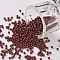 11/0 Grade A Round Glass Seed Beads, Baking Paint, Indian Red, 2.3x1.5mm, Hole: 1mm, about 48500pcs/pound