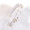 Shiny Elegant Glass Hair Bands, Party Hair Accessories for Girls Women, White, 380mm