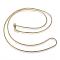 304 Stainless Steel Snake Chain Necklaces, with Lobster Claw Clasps, Golden, 29.9 inch(76cm), 2mm