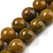 Natural Ocean Jasper Beads Strands, Round, 10mm, Hole: 0.9mm, about 38~40pcs/strand, 15.47''~15.87''(39.3~40.3cm)