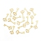 Vintage Alloy Pendants, Key, for DIY Handmade Accessories, Golden, 21.5x10x1mm, Hole: 1mm