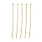 Brass Ball Head Pins, Golden, Size: about 0.7mm thick(21 Gauge), 60mm long, Head: 1.8mm