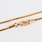 304 Stainless Steel Snake Chain Necklace Making, with Lobster Claw Clasps, Golden, 17.7 inch(45cm)