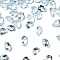 Faceted Natural Blue Topaz Cabochons, Pointed Back, Teardrop Shape, 4x3x2mm