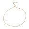 10Pcs PVD Vacuum Plating  304 Stainless Steel Dapped Chain Necklaces Set, Golden, 16.26~16.61 inch(41.3~42.2cm)