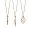 2Pcs 2 Style Brass Braided Macrame Pouch Empty Stone Holder Necklace, Chain Mesh Pendant Necklace, Adjustable Metal Net Necklace, Golden, 17-1/4 inch(43.8cm), Pendant: 40~50mm long, 1pc/style