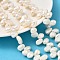 Natural Cultured Freshwater Pearl Beads Strands, Two Sides Polished, Grade 5A+, Top Drilled, Old Lace, 9~10mm, Hole: 0.6mm, about 61pcs/strand, 16.26''(41.3cm)