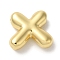 Brass Pendants, Long-Lasting Plated, Real 18K Gold Plated, Letter X, 10x11x3.5mm, Hole: 1.4mm