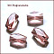 Imitation Austrian Crystal Beads, Grade AAA, K9 Glass, Faceted, Column, Light Salmon, 8x5.5mm, Hole: 0.7~0.9mm