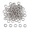 Tarnish Resistant 304 Stainless Steel Open Jump Rings, Stainless Steel Color, 18 Gauge, 6x1mm, Inner Diameter: 4mm, about 105pcs/10g