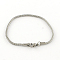 Tarnish Resistant 304 Stainless Steel European Style Bracelets for Jewelry Making, Stainless Steel Color, 190x3mm