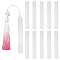 201 Stainless Steel Bookmarks, Stamping Blank Tags, Rectangle, Stainless Steel Color, 90x12x1mm, Hole: 2mm