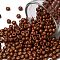 TOHO Round Seed Beads, Japanese Seed Beads, (PF564F) PermaFinish Cabernet Red Metallic Matte, 8/0, 3mm, Hole: 1mm, about 1110pcs/50g