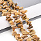 Natural Yellow Opal Beads Strands, Nuggets, 2.5~7x8~19.5x5~7mm, Hole: 0.8mm, about 71~77pcs/strand, 15.35~15.75''(39~40cm)